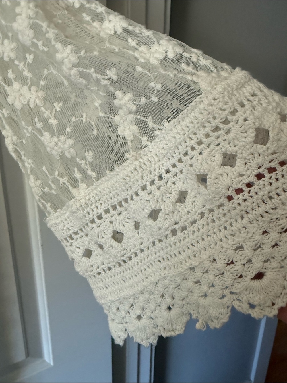 Band of Gypsies Ivory Crochet Lace Maxi Dress - Picture 5 of 6